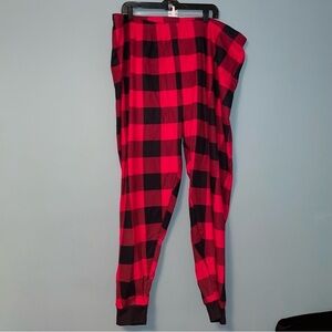 The Place Plaid Cotton Jogger Style Sleep Pants Size XXL